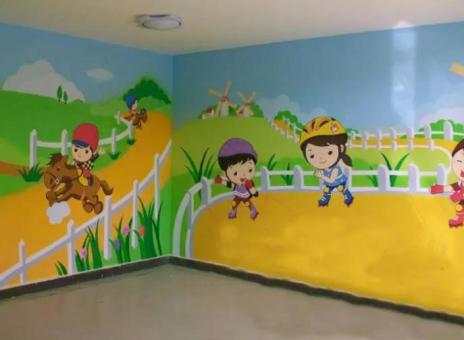三都幼儿园墙体彩绘制作流程及注意事项